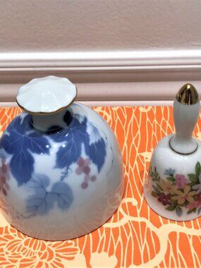 Collectible Porcelain Bell 2 pcs Made in Japan